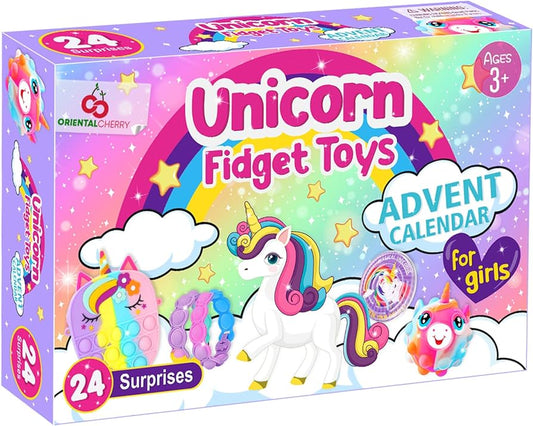 Unicorn Fidget Toys Advent Calendar Fairytale For Girls