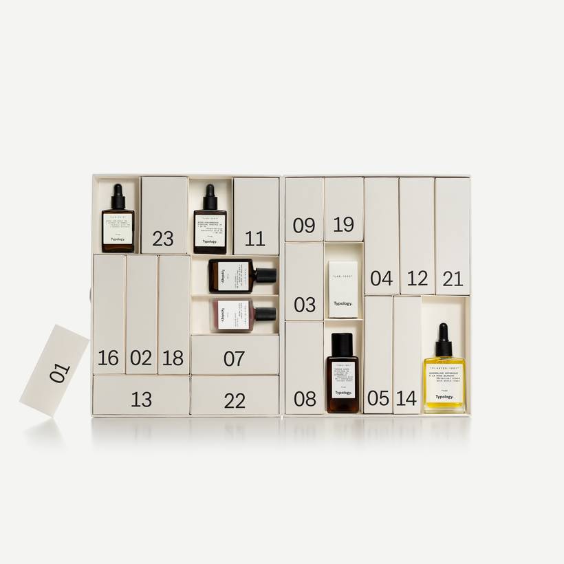 Typology Advent Calendar 2024 24 Botanical Skincare Products Advent